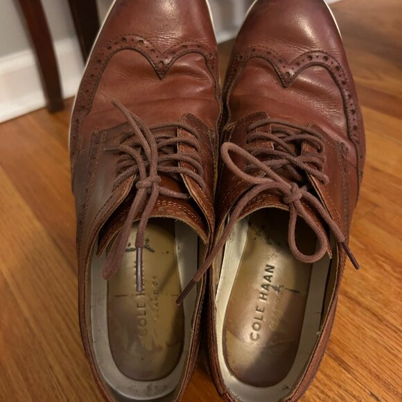 Cole Haan Men's Original Grand Classic Wingtip Oxfords size 9 beaters - Picture 4 of 6